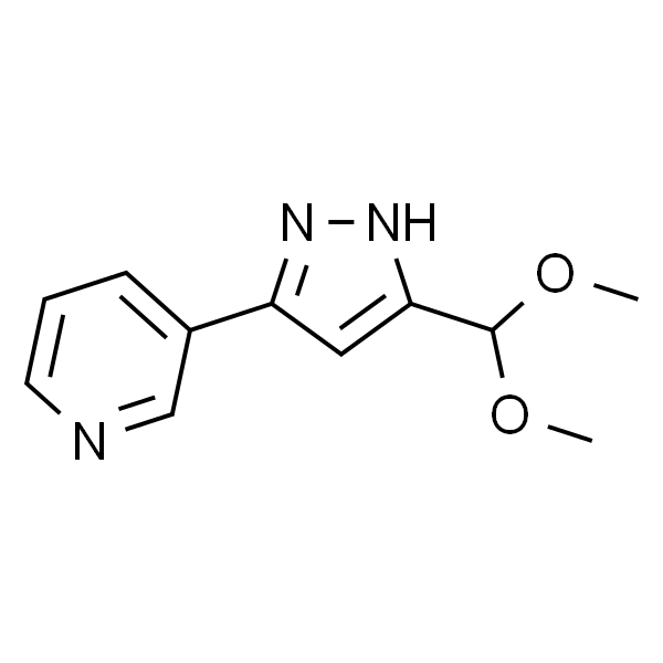 3-(3-(Dimethoxymethyl)-1H-pyrazol-5-yl)pyridine