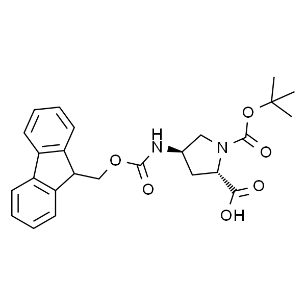 (2S,4R)-4-(((9H-fluoren-9-yl)methoxy)carbonylamino)-1-(tert-butoxycarbonyl)pyrrolidine-2-carboxylic acid