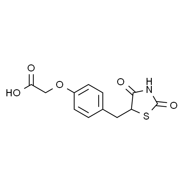 2-(4-((2，4-Dioxothiazolidin-5-yl)methyl)phenoxy)acetic acid