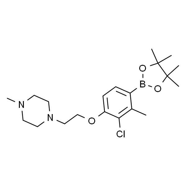 1-(2-(2-Chloro-3-methyl-4-(4,4,5,5-tetramethyl-1,3,2-dioxaborolan-2-yl)phenoxy)ethyl)-4-methylpiperazine