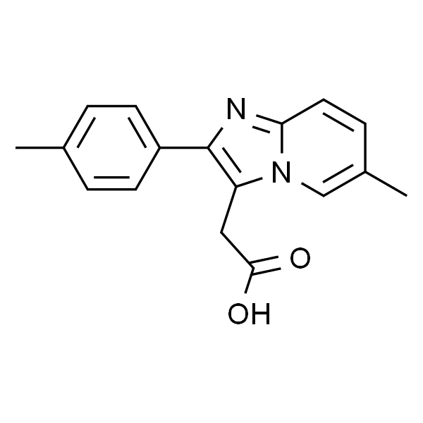 6-Methyl-2-(4-methylphenyl)imidazol[1,2-a]-pyridine-3-acetic acid