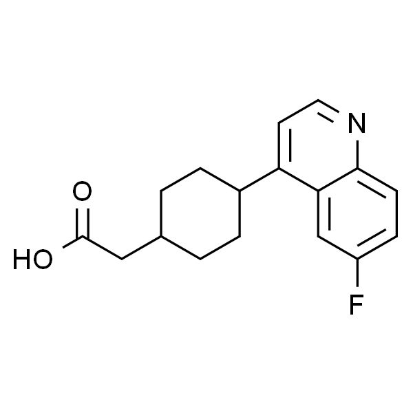 2-(4-(6-fluoroquinolin-4-yl)cyclohexyl)acetic acid