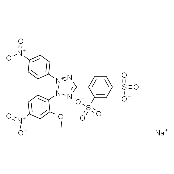 2-(2-Methoxy-4-nitrophenyl)-3-(4-nitrophenyl)-5-(2,4-disulfophenyl)-2H-tetrazolium sodium salt
