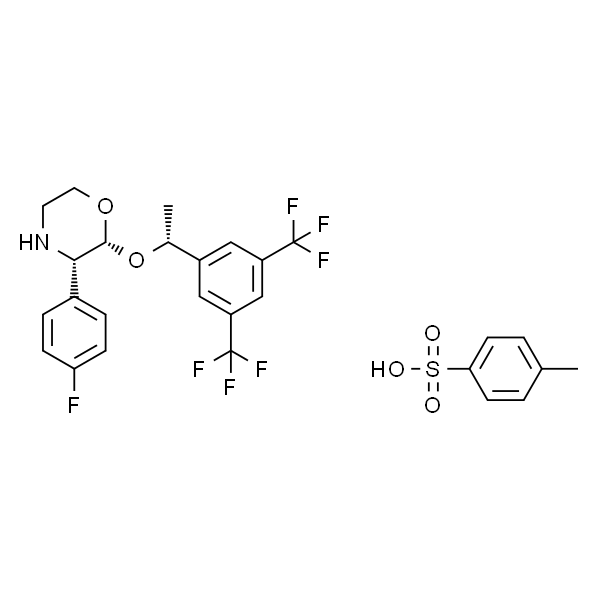 (2R,3S)-2-((R)-1-(3,5-Bis(trifluoromethyl)phenyl)ethoxy)-3-(4-fluorophenyl)morpholine 4-methylbenzenesulfonate
