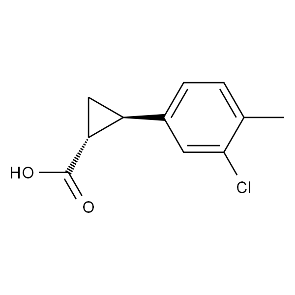 trans-2-(3-chloro-4-methylphenyl)cyclopropane-1-carboxylic acid