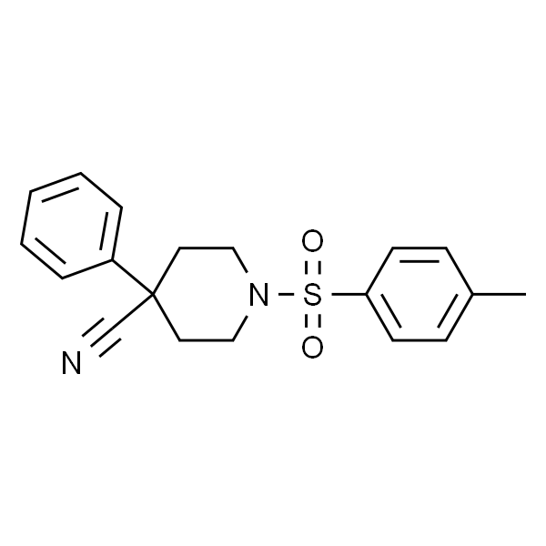 4-Phenyl-1-(p-tolylsulphonyl)piperidine-4-carbonitrile
