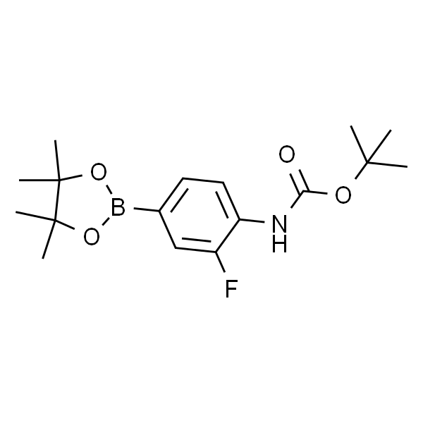 tert-Butyl 2-fluoro-4-(4，4，5，5-tetramethyl-1，3，2-dioxaborolan-2-yl)phenylcarbamate