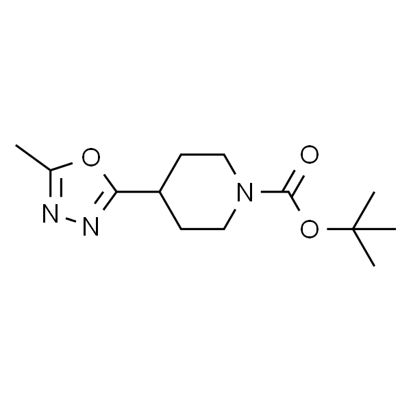 1-Boc-4-(5-Methyl-1，3，4-oxadiazol-2-yl)piperidine