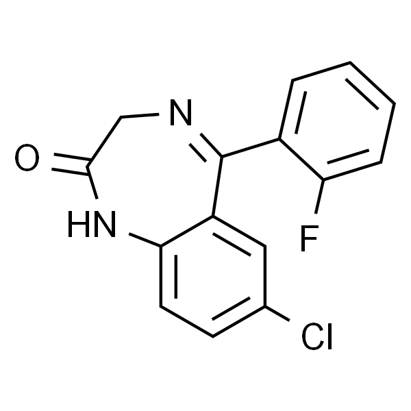 7-Chloro-5-(2-Fluoro-Phenyl)-1,3-Dihydro-2H-1,4-Benzodiazepin-2-One