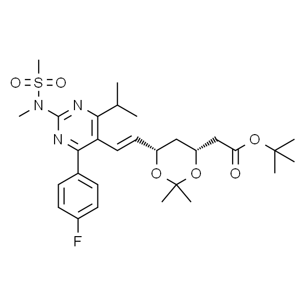 tert-Butyl 2-((4R,6S)-6-((E)-2-(4-(4-fluorophenyl)-6-isopropyl-2-(N-methylmethylsulfonamido)pyrimidin-5-yl)vinyl)-2,2-dimethyl-1,3-dioxan-4-yl)acetate
