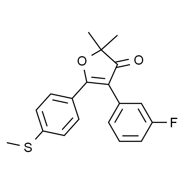 4-(3-Fluorophenyl)-2，2-dimethyl-5-(4-(methylthio)phenyl)furan-3(2H)-one