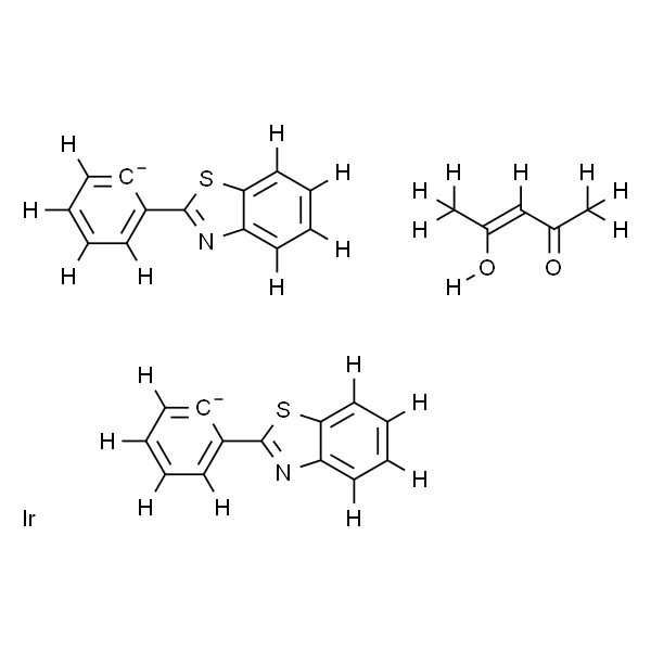 Ir(bt)2(acac); Bis(2-phenyl-benzothiazole-C2，N)(acetylacetonate)iridium(III)