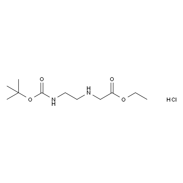 Ethyl 2-((2-((tert-butoxycarbonyl)amino)ethyl)amino)acetate hydrochloride