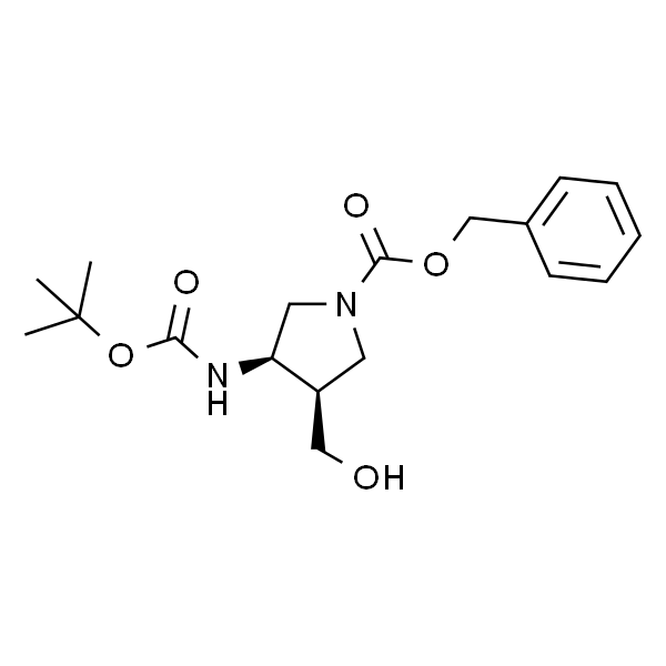 (3R，4R)-3-(Boc-amino)-1-Cbz-4-(hydroxymethyl)pyrrolidine
