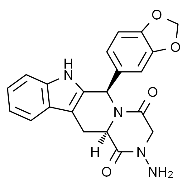 Pyrazino[1',2':1,6]pyrido[3,4-b]indole-1,4-dione,2-amino-6-(1,3-benzodioxol-5-yl)-2,3,6,7,12,12a-hexahydro-, (6R,12aR)-