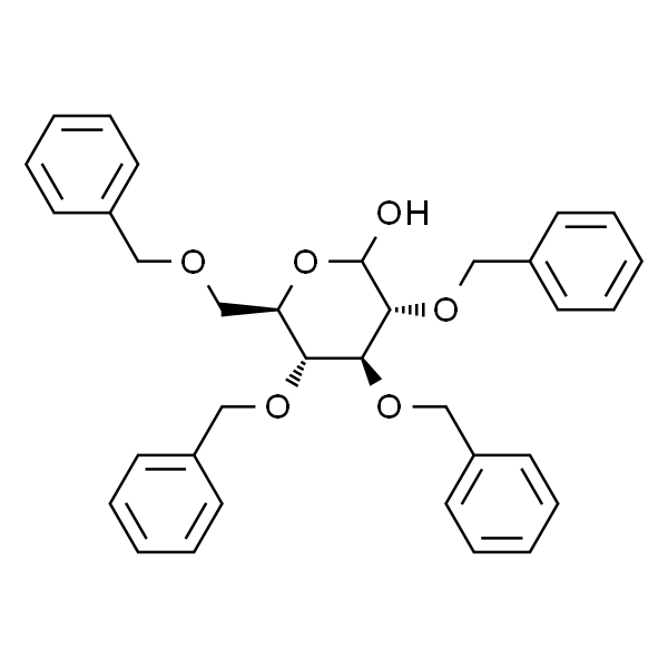 (3R,4S,5R,6R)-3,4,5-tris(benzyloxy)-6-((benzyloxy)methyl)tetrahydro-2H-pyran-2-ol...
