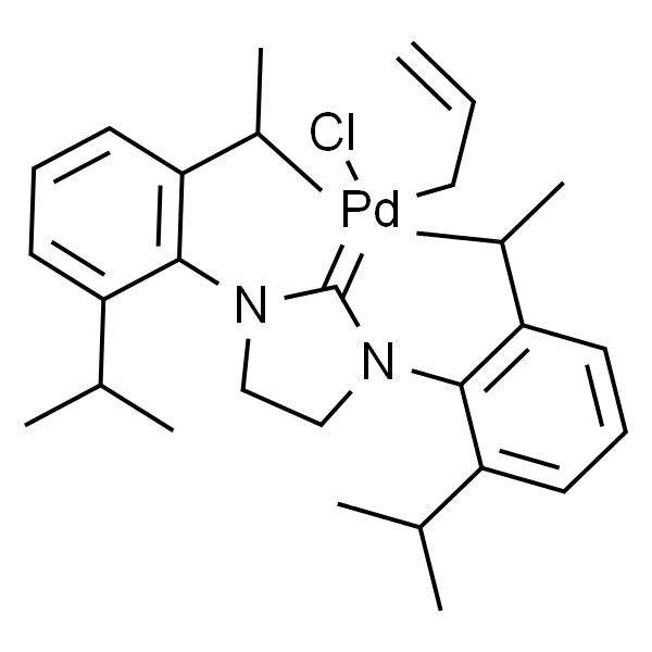 Allylchloro[1,3-bis(2,6-di-i-propylphenyl)-4,5-dihydroimidazol-2-ylidene]palladium(II), 97%