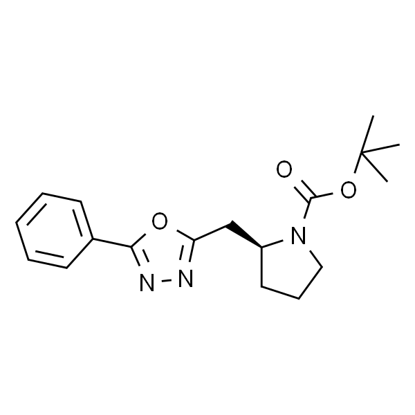 (S)-tert-butyl 2-((5-phenyl-1,3,4-oxadiazol-2-yl)methyl)pyrrolidine-1-carboxylate
