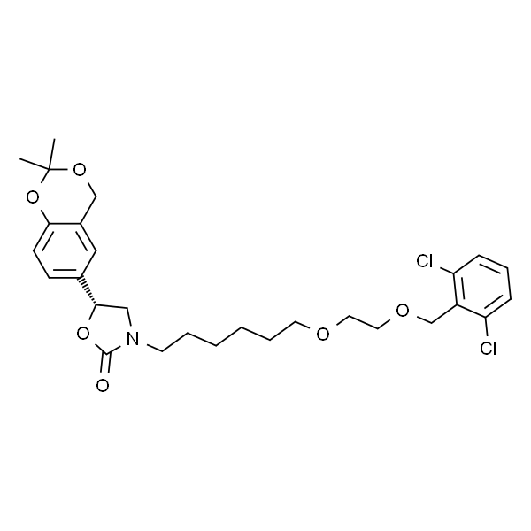 (R)-3-(6-(2-((2,6-dichlorobenzyl)oxy)ethoxy)hexyl)-5-(2,2-dimethyl-4H-benzo[d][1,3]dioxin-6-yl)oxazolidin-2-one
