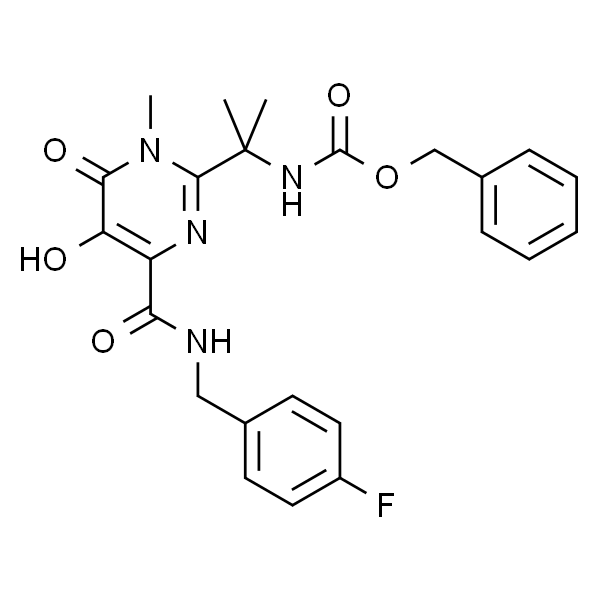Benzyl [1-[4-[[(4-fluorobenzyl)amino]carbonyl]-5-hydroxy-1-methyl-6-oxo-1，6-dihydropyrimidin-2-yl]-1-methylethyl]carbamate