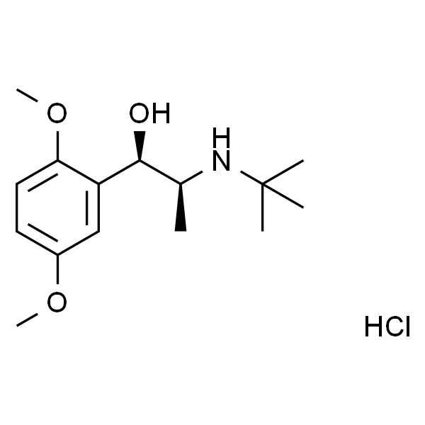 Benzenemethanol, a-[1-[(1,1-dimethylethyl)amino]ethyl]-2,5-dimethoxy-,hydrochloride (1:1)