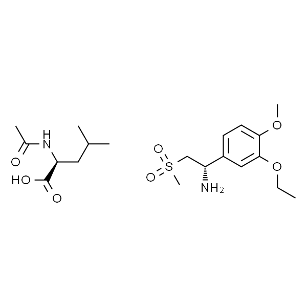 (S)-1-(3-Ethoxy-4-methoxyphenyl)-2-(methylsulfonyl)ethanamine (S)-2-acetamido-4-methylpentanoate