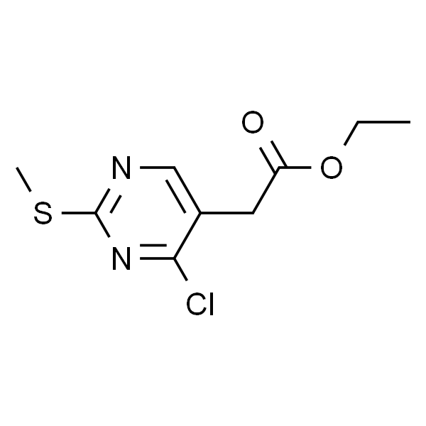 Ethyl 2-(4-chloro-2-(methylthio)pyrimidin-5-yl)acetate
