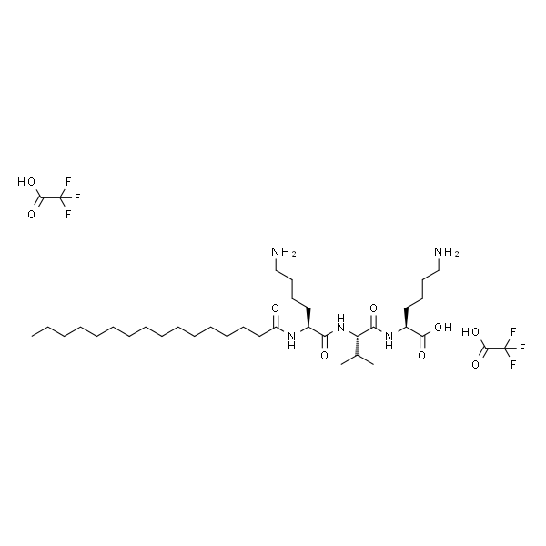 (S)-6-Amino-2-((S)-2-((S)-6-amino-2-palmitamidohexanamido)-3-methylbutanamido)hexanoic acid compound with 2,2,2-trifluoroacetic acid (1:2)
