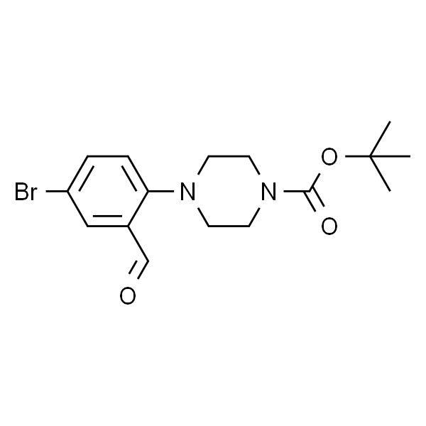 tert-Butyl 4-(4-bromo-2-formylphenyl)piperazine-1-carboxylate