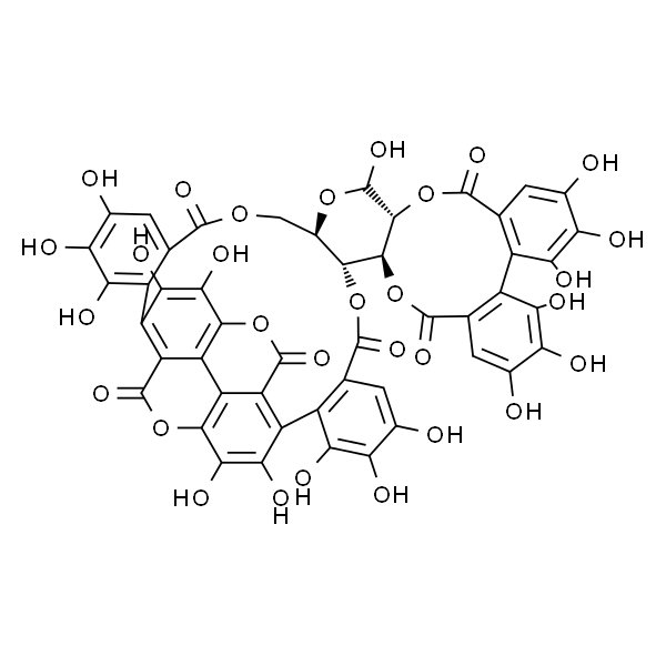 2,3-(S)-Hexahydroxydiphenoyl-4,6-(S,S)-gallagyl-D-glucose