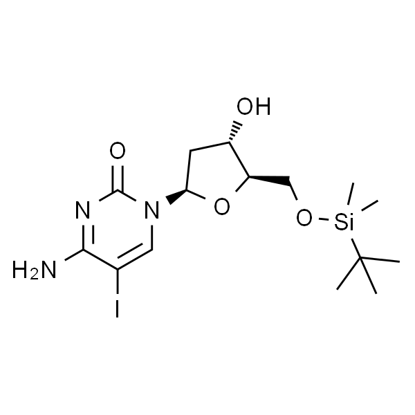 4-Amino-1-((2R,4S,5R)-5-(((tert-butyldimethylsilyl)oxy)methyl)-4-hydroxytetrahydrofuran-2-yl)-5-iodopyrimidin-2(1H)-one