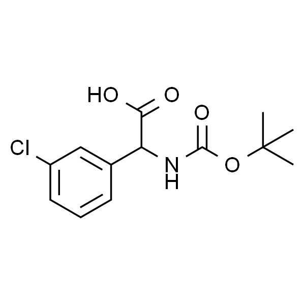 2-((tert-Butoxycarbonyl)amino)-2-(3-chlorophenyl)acetic acid