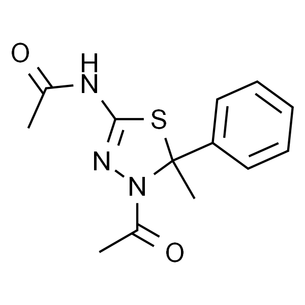 N-(4-Acetyl-4,5-dihydro-5-methyl-5-phenyl-1,3,4-thiadiazol-2-yl)acetamide