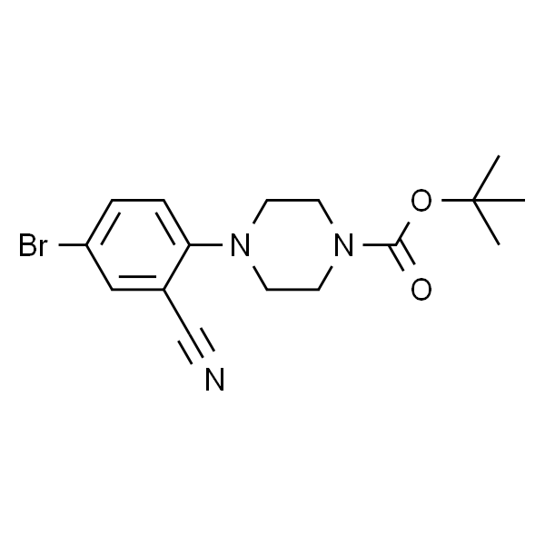 tert-Butyl 4-(4-bromo-2-cyanophenyl)piperazine-1-carboxylate