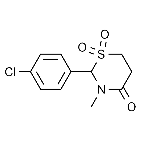2-(4-Chlorophenyl)tetrahydro-3-methyl-4H-1,3-thiazin-4-one 1,1-Dioxide