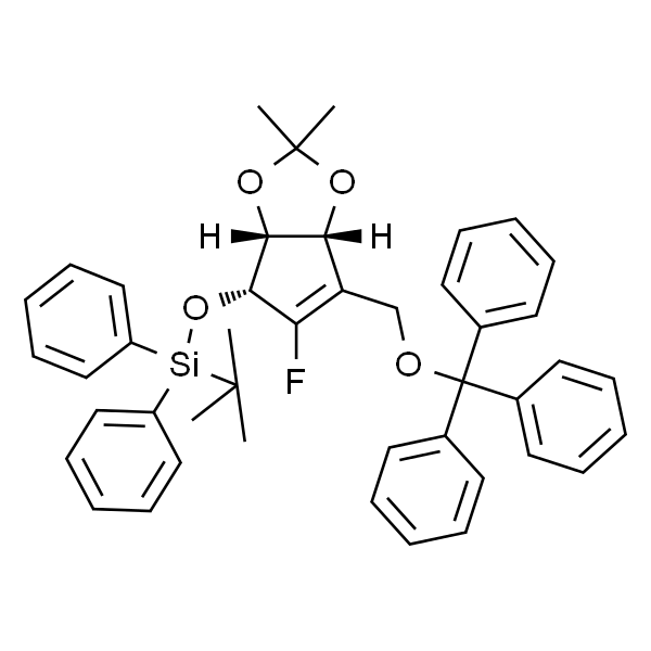 tert-Butyl(((3aR,4R,6aR)-5-fluoro-2,2-dimethyl-6-((trityloxy)methyl)-4,6a-dihydro-3aH-cyclopenta[d][1,3]dioxol-4-yl)oxy)diphenylsilane