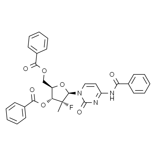 (2R,3R,4R,5R)-5-(4-Benzamido-2-oxopyrimidin-1(2H)-yl)-2-((benzoyloxy)methyl)-4-fluoro-4-methyltetrahydrofuran-3-yl benzoate
