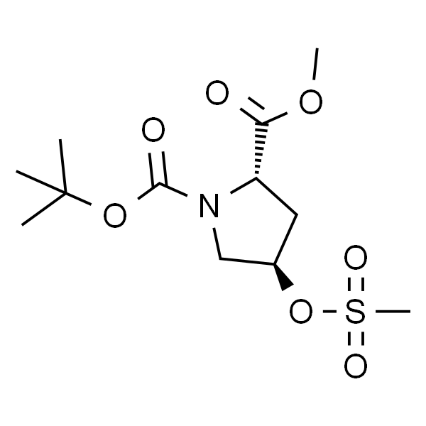 (2S,4R)-1-tert-Butyl 2-methyl 4-((methylsulfonyl)oxy)pyrrolidine-1,2-dicarboxylate