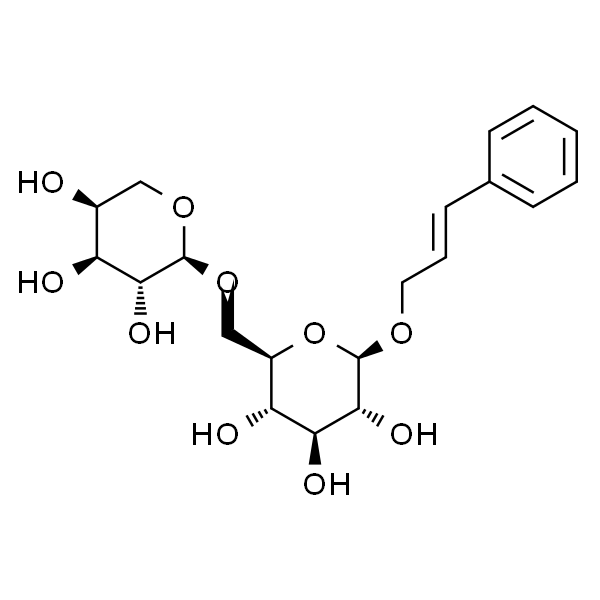 (2R,3R,4S,5S,6R)-2-(Cinnamyloxy)-6-((((2S,3R,4S,5S)-3,4,5-trihydroxytetrahydro-2H-pyran-2-yl)oxy)methyl)tetrahydro-2H-pyran-3,4,5-triol