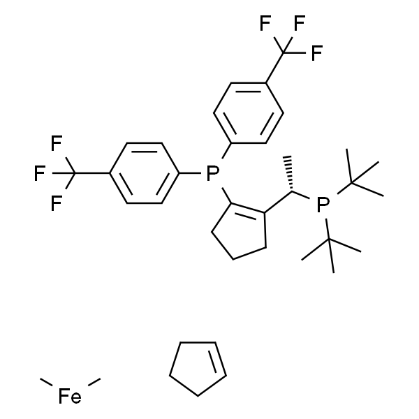 (S)-1-((Rp)-2-[Bis[4-(trifluoromethyl)phenyl]phosphino]ferrocenyl)ethyldi-tert-butylphosphine