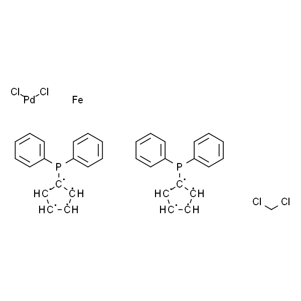 Dichloro[1,1'-bis(diphenylphosphino)ferrocene]palladium(II), complex with acetone