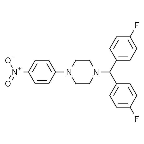 1-(Bis(4-fluorophenyl)methyl)-4-(4-nitrophenyl)piperazine
