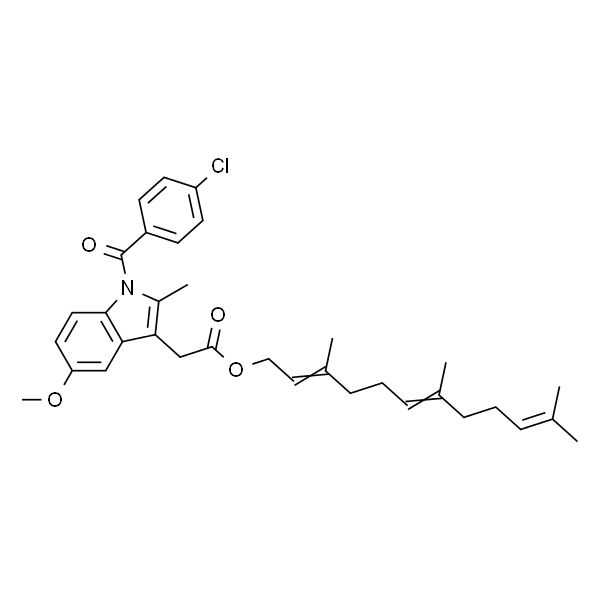 3，7，11-Trimethyldodeca-2，6，10-trien-1-yl 2-(1-(4-chlorobenzoyl)-5-methoxy-2-methyl-1H-indol-3-yl)acetate