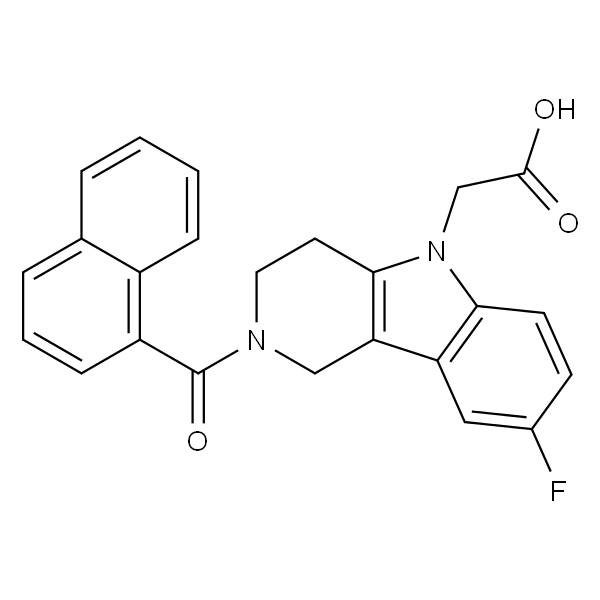 2-(2-(1-Naphthoyl)-8-fluoro-1,2,3,4-tetrahydropyrido[4,3-b]indol-5-yl)acetic acid