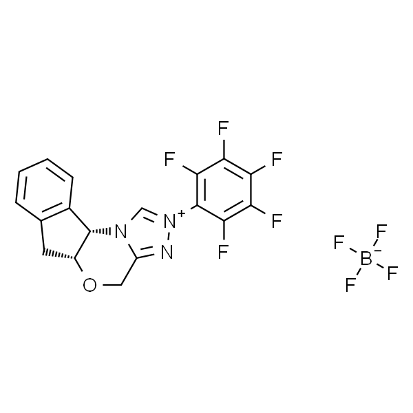 (5aR，10bS)-5a，10b-Dihydro-2-(2，3，4，5，6-pentafluorophenyl)-4H，6H-indeno[2，1-b][1，2，4]triazolo[4，3-d][1，4]oxazinium Tetrafluoroborate