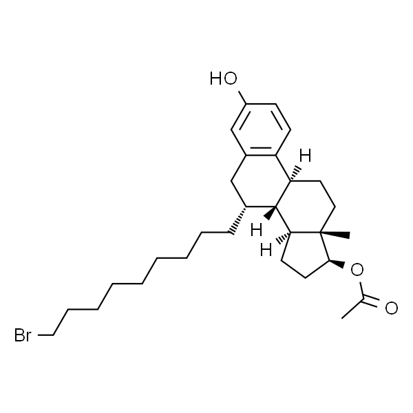(7R,8R,9S,13S,14S,17S)-7-(9-Bromononyl)-3-hydroxy-13-methyl-7,8,9,11,12,13,14,15,16,17-decahydro-6H-cyclopenta[a]phenanthren-17-yl acetate