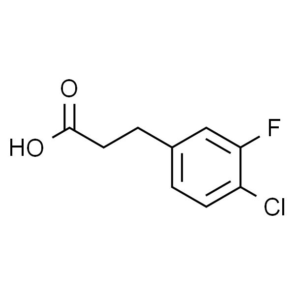 3-(4-Chloro-3-fluorophenyl)propionic acid, 96%