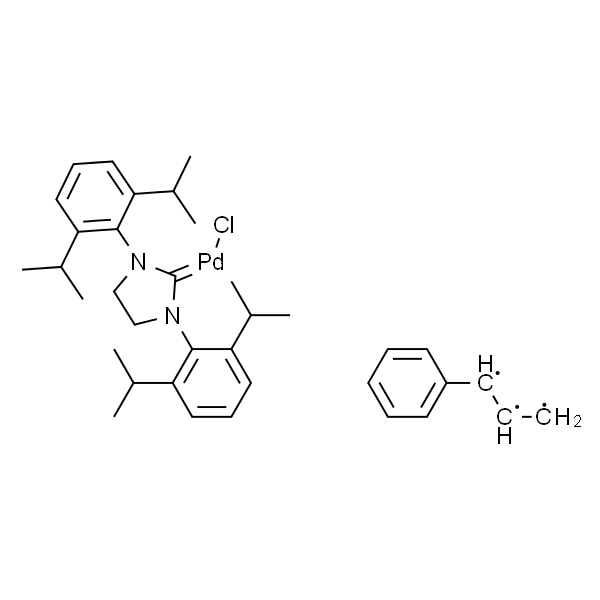 Chloro[(1,2,3-h)-3-phenyl-2-propenyl][1,3-bis(2,6-diisopropylphenyl)-4,5-di-H-imidazol-2-ylidene]palladium(II)