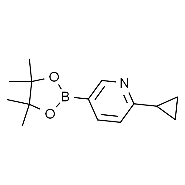 2-Cyclopropyl-5-(4，4，5，5-tetramethyl-1，3，2-dioxaborolan-2-yl)pyridine