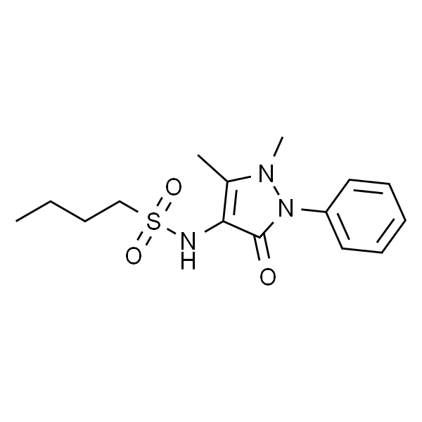 N-(1，5-Dimethyl-3-oxo-2-phenyl-2，3-dihydro-4-pyrazolyl)butane-1-sulfonamide